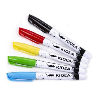 Markery pisaki Kidea do tkanin i obuwia 5 kolorów