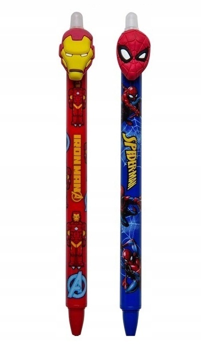 2szt długopis wymazywalny SPIDERMAN IRONMAN
