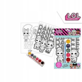 Kolorowanka malowanka farby LOL SURPRISE