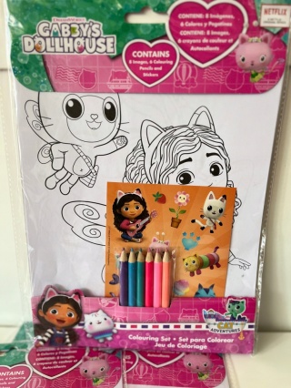 Kolorowanka naklejki zestaw kreatywny KOCI DOMEK