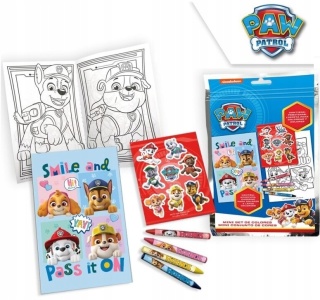 Kolorowanka naklejki zestaw kreatywny PSI PATROL