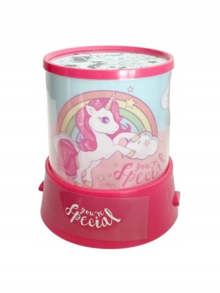 Lampka LED z projektorem UNICORN JEDNOROŻEC