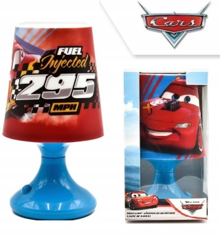 Lampka nocna LED na baterie AUTA ZYGZAK MCQUEEN