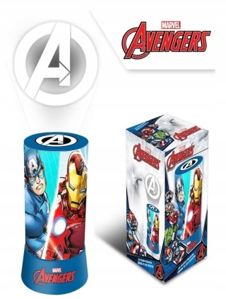Lampka nocna LED z projektorem AVENGERS czerwony