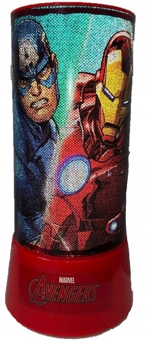 Lampka nocna LED z projektorem AVENGERS czerwony