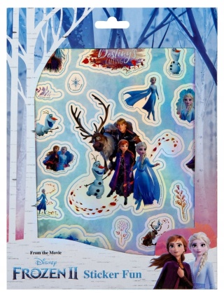 Naklejki zestaw metaliczne KRAINA LODU 330 szt