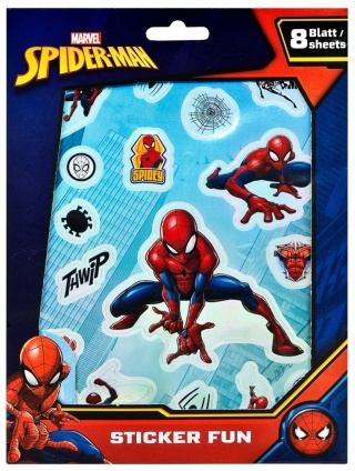 Naklejki zestaw metaliczne SPIDERMAN 330 szt