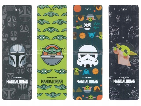 Zakładki magnetyczne do książek MANDALORIAN STAR WARS 4 SZT