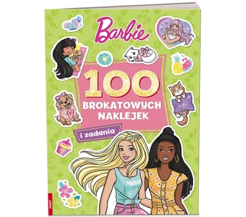 Barbie100 brokatowych naklejek i zadania