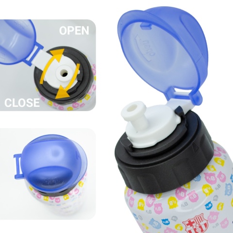 Bidon aluminiowy z ustnikiem junior 350 ml FC BARCELONA FCB