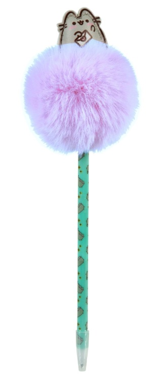 Długopis z pomponem toperem kot kotek PUSHEEN
