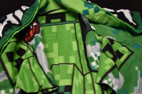 Kocyk koc dziecięcy polarowy do przedszkola Minecraft 100x150 cm