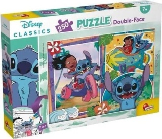 LILO I STITCH Puzzle 250 EL dwustronne kolorowanka 2w1 Lisciani 210583