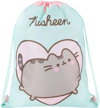 Plecak worek na buty kapcie kot kotek PUSHEEN mint