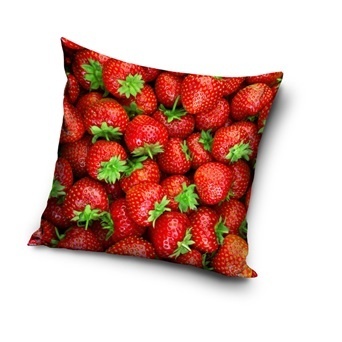 Poszewka na poduszkę jasiek Truskawki owoce 40x40