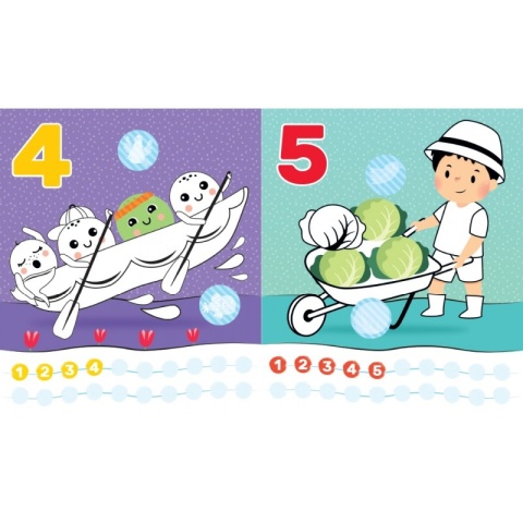 Cyferki malucha. Uczę się, koloruję, naklejam