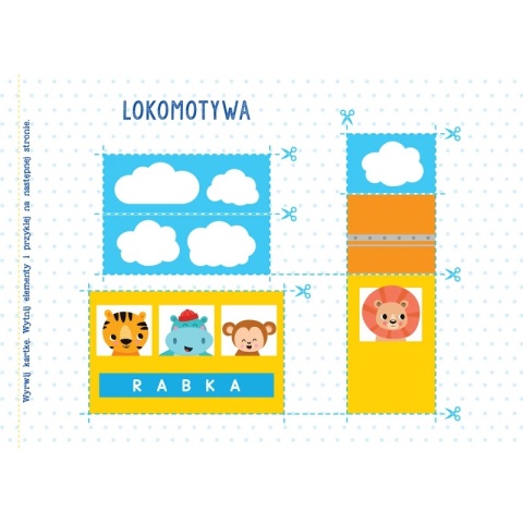 Wycinanki z nożyczkami. Krokodylek ciach, ciach!