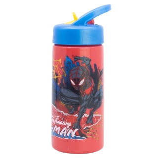Bidon ze słomką i ustnikiem na wodę SPIDERMAN 410ml
