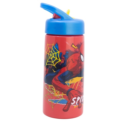 Bidon ze słomką i ustnikiem na wodę SPIDERMAN 410ml