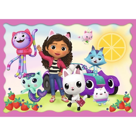 KOCI DOMEK GABI Przygody Gabi Trefl Puzzle 4W1 34620