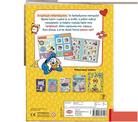 Krzyżówki matematyczne dla dzieci Książki zadania i rbusy dla dzieci wiek 6+