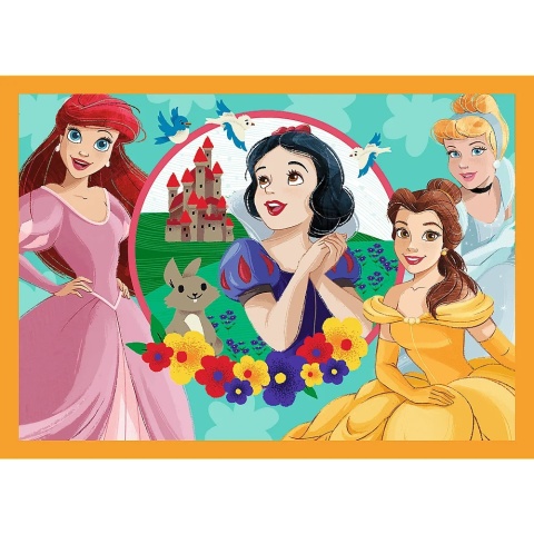 Puzzle 4w1 Księżniczki Disney, Bajkowe historie 34651