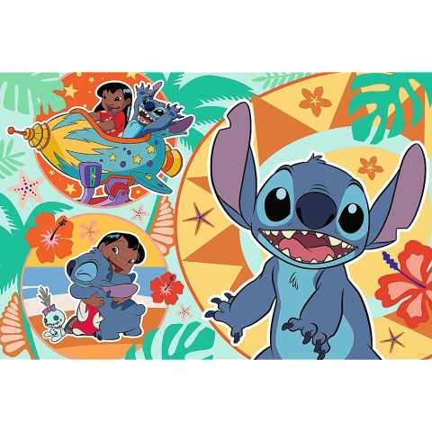 Puzzle 24 maxi Lilo & Stitch, Wesoły dzień Lilo & Stitch TREFL 14365