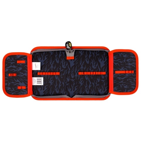 Piórnik bez wyposażenia rozkładany plan lekcji tabl. mnożenia Hot Wheels