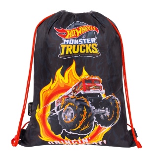 Plecak worek sportowy na buty kapcie auta monster truck Hot Wheels 43x34 cm
