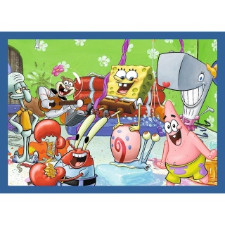 Podwodne życie SpongeBoba 4W1 Trefl Puzzle 207 EL 34674