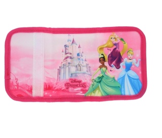 Portfel dziecięcy dla dziewczynki portfelik na rzep suwak na karty Księżniczki