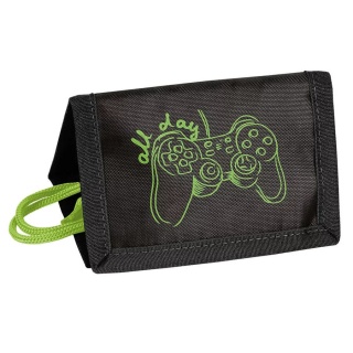 Portfel dziecięcy na szyje portfelik rzep suwak sznurek na karty dla chłopca Play Game dla fana gier