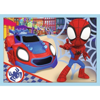SPIDERMAN SPIDEY 4W1 Trefl Puzzle 71 EL Ekipa Spiday'a 34611