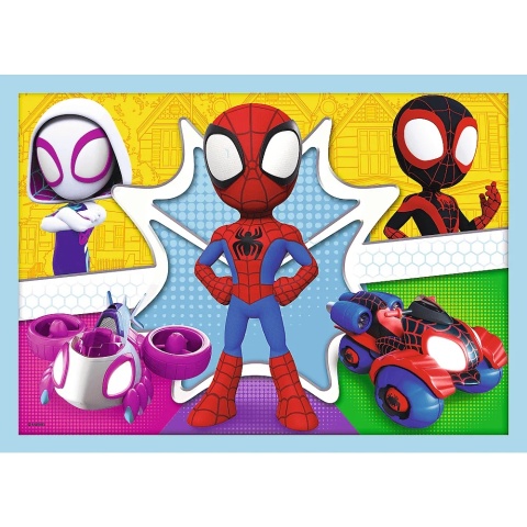SPIDERMAN SPIDEY 4W1 Trefl Puzzle 71 EL Ekipa Spiday'a 34611