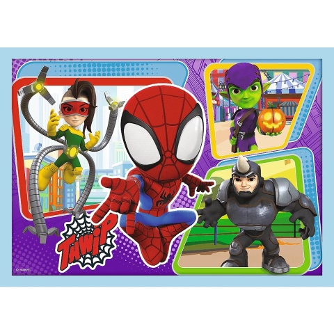SPIDERMAN SPIDEY 4W1 Trefl Puzzle 71 EL Ekipa Spiday'a 34611