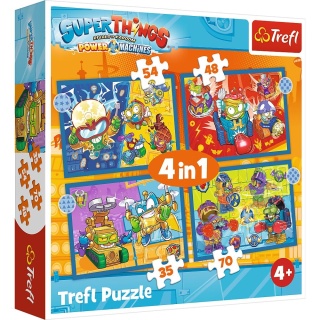 SUPER THINGS ZINGS Trefl Puzzle 4W1 207 EL 34390