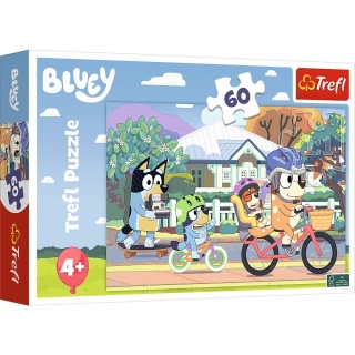 BLUEY PIESEK wesoły Blu Trefl Puzzle 60 EL 17384