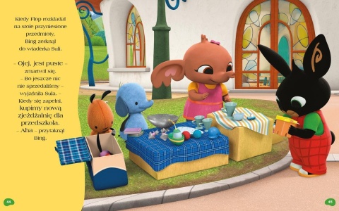 Książki dla dzieci Bajki 5 minut przed snem Królik Bing Duże litery opowiadania