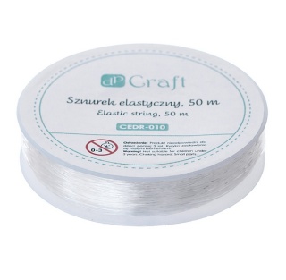 Sznurek elastyczny do koralików żyłka 0,45 mm x 50 m