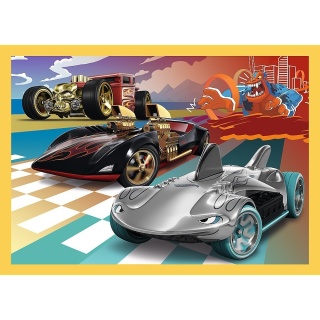 Pojazdy Hot Wheels 35+48+54+70 el. Puzzle Trefl 34627