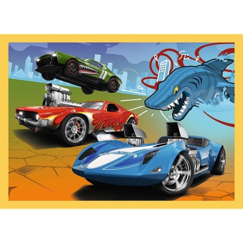 Pojazdy Hot Wheels 35+48+54+70 el. Puzzle Trefl 34627