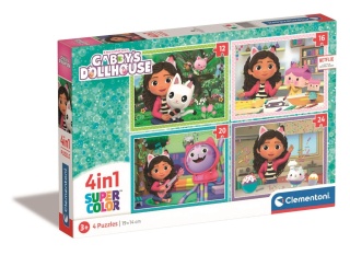 KOCI DOMEK GABI Puzzle 4W1 12, 16, 20, 24 EL