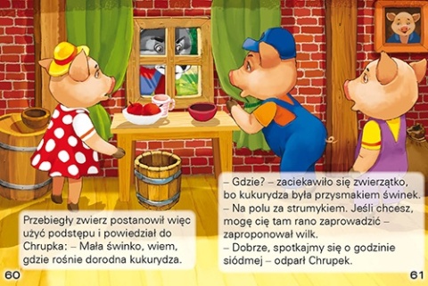 Książka dla dzieci TRZY MAŁE ŚWINKI bajki opowiadanie duża czcionka