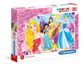 Księżniczki Disney Kopciuszek Bella Roszpunka Puzzle Clementoni 30 EL 08503