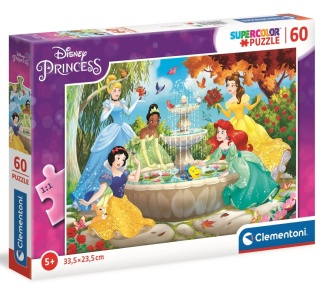 Księżniczki Disney przy fonatnnie Puzzle 60 EL Clementoni 26064