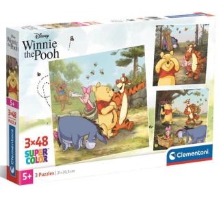 Kubuś puchatek Puzzle 3 X 48 3X48 Clementoni 25063