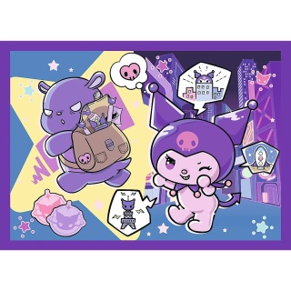 Hello Kitty Dzień Kuromi 4W1 Trefl Puzzle 35+48+54+70 el 34676