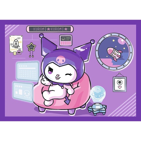Hello Kitty Dzień Kuromi 4W1 Trefl Puzzle 35+48+54+70 el 34676