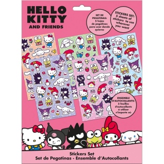 Naklejki zestaw naklejek nalepki kotki Hello Kitty Kuromi My melody