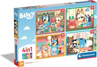 Puzzle Bingo i Bluey 4w112 16 20 24 el Clementoni 21530